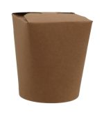 Set cutii din carton pentru noodles, kraft natur, 500cc,16oz, 50 buc/set – poza 4