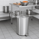 Cos de gunoi din inox cu pedala  industrial 90 L – poza 3