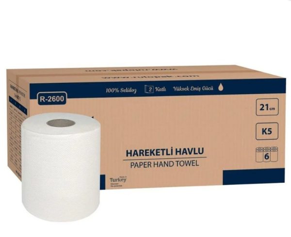 Prosop Hartie Rola 21 cm AUTOCUT R-2600 6 role/bax – poza 1