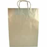 Sacose hartie, netiparite, kraft natur, cu maner rasucit, 310 x 120 x 400 mm – poza 2