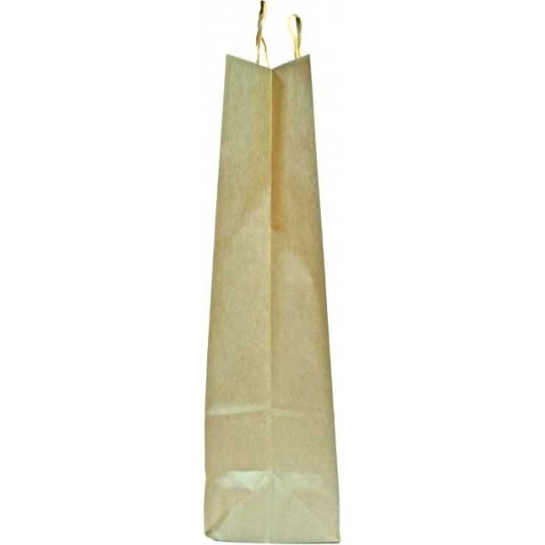 Sacose hartie, netiparite, kraft natur, cu maner rasucit, 310 x 120 x 400 mm – poza 3