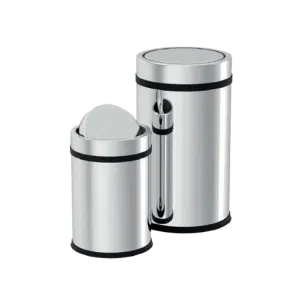 Cos gunoi inox 12 litri cu capac batant si galeata interioara SMR Professional Hygiene – poza 1