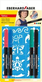 BLISTER 4 MARKERE TATUAJ KIDS EBERHARD FABER – poza 1