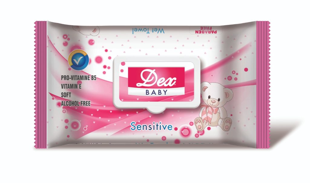 Servetele umede Dex Baby Sensitive cu capac ( 72 buc) – poza 1