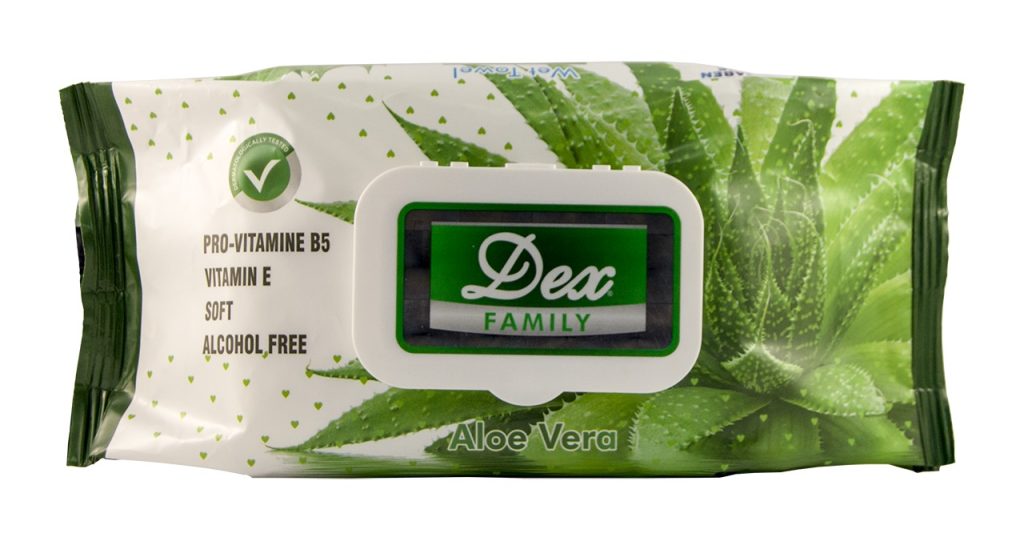 Servetele umede Dex Family Aloe Vera cu capac ( 72 buc) – poza 1