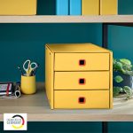 CABINET 3 SERTARE GALBEN CHIHLIMBAR COSY CLICK&STORE LEITZ – poza 2