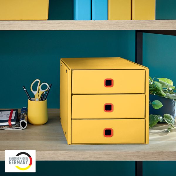 CABINET 3 SERTARE GALBEN CHIHLIMBAR COSY CLICK&STORE LEITZ – poza 2