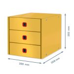 CABINET 3 SERTARE GALBEN CHIHLIMBAR COSY CLICK&STORE LEITZ – poza 4