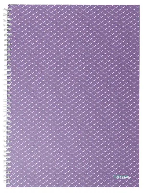 CAIET BIROU SPIRA A4 80F AR LAVANDA COPERTA CARTON COLOUR'BREEZE ESSELTE – poza 1