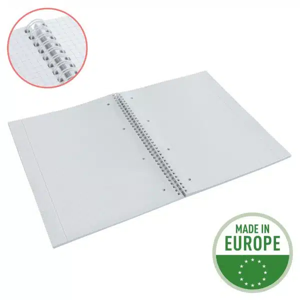 CAIET BIROU SPIRA A4 80F AR LAVANDA COPERTA CARTON COLOUR'BREEZE ESSELTE – poza 4