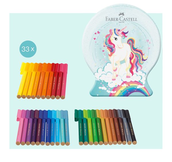 CARIOCA 33 CULORI UNICORNI 2023 CONNECTOR FABER-CASTELL – poza 2