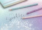 CREION GRAFIT B SPARKLE BLEU OCEAN METALIZAT 2023 FABER-CASTELL – poza 4