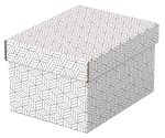 CUTIE DEPOZITARE CU CAPAC 25*20*15CM ALBA RECYCLED ESSELTE – poza 1