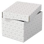 CUTIE DEPOZITARE CU CAPAC 25*20*15CM ALBA RECYCLED ESSELTE – poza 5