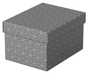 CUTIE DEPOZITARE CU CAPAC 25*20*15CM GRI RECYCLED ESSELTE – poza 1