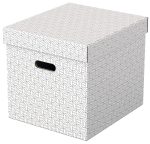 CUTIE DEPOZITARE CU CAPAC 36*32*31CM ALBA RECYCLED FSC 3/SET ESSELTE – poza 1