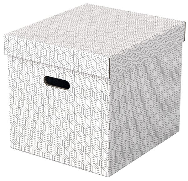 CUTIE DEPOZITARE CU CAPAC 36*32*31CM ALBA RECYCLED FSC 3/SET ESSELTE – poza 1