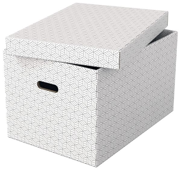 CUTIE DEPOZITARE CU CAPAC 51*35*30CM ALBA RECYCLED FSC 3/SET ESSELTE – poza 4