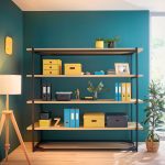 CUTIE DEPOZITARE CU CAPAC SI MANER PLIABILA 36*20*48CM ALBASTRU CELEST LEITZ – poza 5