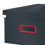 CUTIE DEPOZITARE CU CAPAC SI MANER PLIABILA 36*20*48CM GRI ANTRACIT LEITZ – poza 3