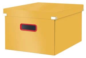 CUTIE DEPOZITARE CU CAPAC SI MANER PLIABILA GALBEN CHIHLIMBAR COSY LEITZ – poza 1