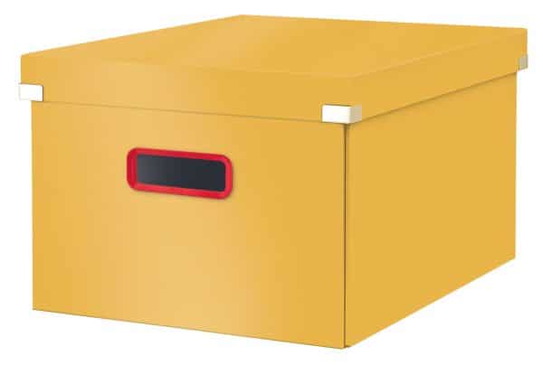 CUTIE DEPOZITARE CU CAPAC SI MANER PLIABILA GALBEN CHIHLIMBAR COSY LEITZ – poza 1