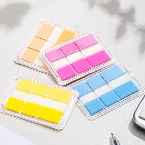 INDEX ADEZIV PLASTIC SET 2*38*18 + 1*38*25MM DIV CUL 20 FILE DELI – poza 2