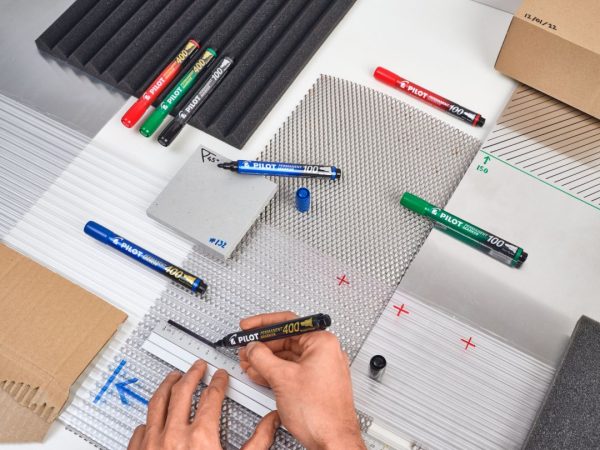MARKER PERMANENT VERDE VARF TESIT 4MM P400 PILOT – poza 4