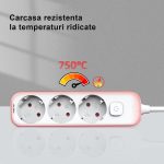 PRELUNGITOR 5M 3 PRIZE PROTECTIE COPII + INTRERUPATOR DELI – poza 2
