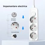 PRELUNGITOR 5M 3 PRIZE PROTECTIE COPII + INTRERUPATOR DELI – poza 3