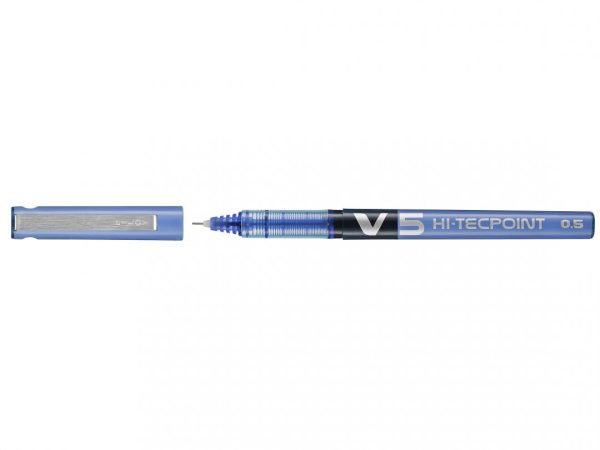 ROLLER 0.5MM V5 ALBASTRU HI-TECPOINT PILOT – poza 1