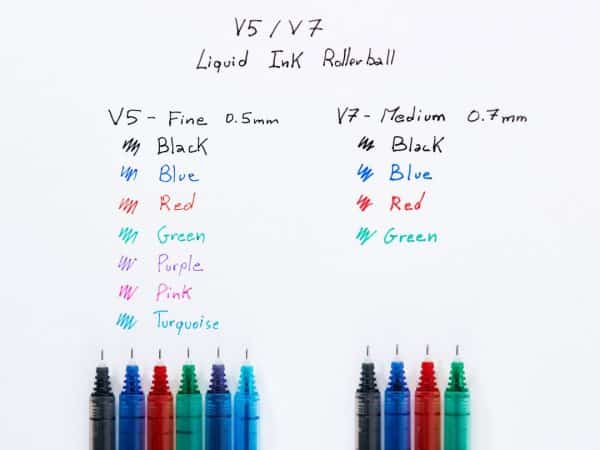 ROLLER 0.7MM V7 ALBASTRU HI-TECPOINT PILOT – poza 3