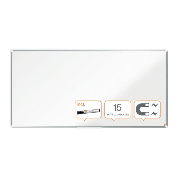 WHITEBOARD MAGNETIC OTEL LACUIT 200*100CM PREMIUM PLUS NOBO – poza 2
