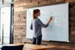 WHITEBOARD MAGNETIC OTEL LACUIT 45*60CM PREMIUM PLUS NOBO – poza 3