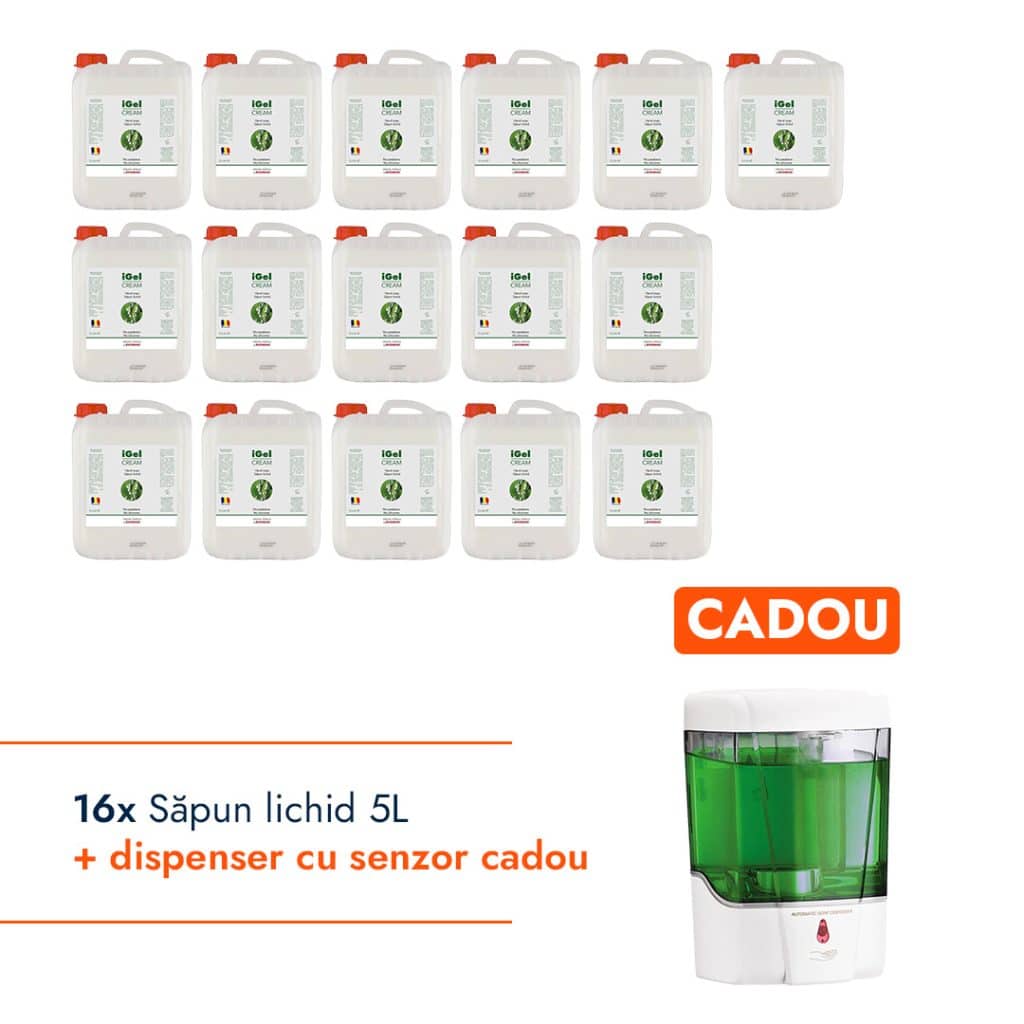 Pachet sapun lichid + Dispenser cu Senzor CADOU – poza 1