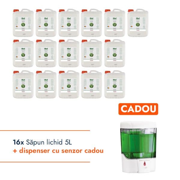 Pachet sapun lichid + Dispenser cu Senzor CADOU – poza 1