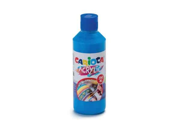 Acuarele acrilice tempera Carioca 250 ml Albastru – poza 1