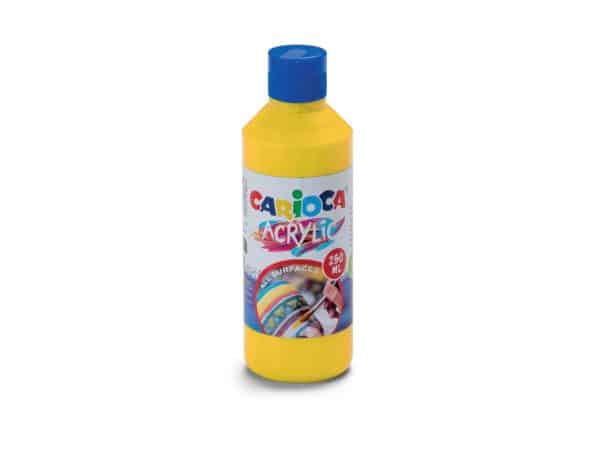 Acuarele acrilice tempera Carioca 250 ml Galben – poza 1