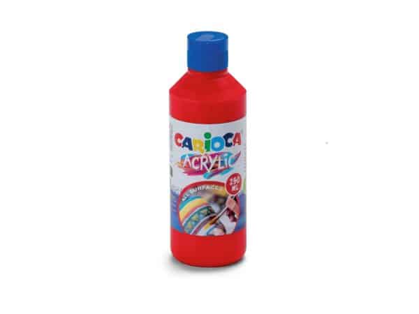 Acuarele acrilice tempera Carioca 250 ml Rosu – poza 1