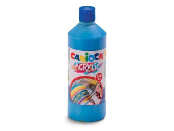 Acuarele acrilice tempera Carioca 500 ml Albastru – poza 1