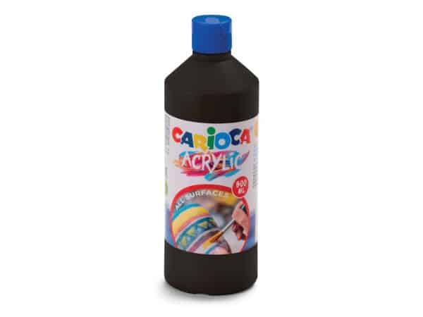 Acuarele acrilice tempera Carioca 500 ml Negru – poza 1