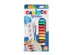 Acuarele tempera Carioca 12 culori 10 ml cu tavita si pensula – poza 1