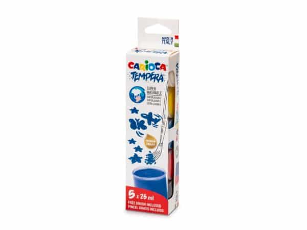Acuarele tempera Carioca 5x25 ml set – poza 1