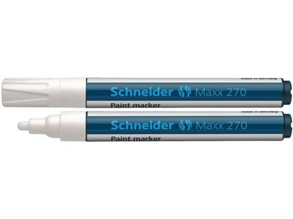Marker cu vopsea Schneider Maxx 270 Alb – poza 1