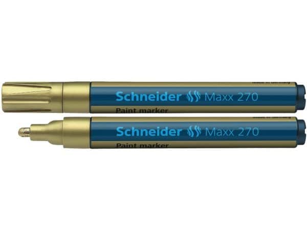 Marker cu vopsea Schneider Maxx 270 Auriu – poza 1