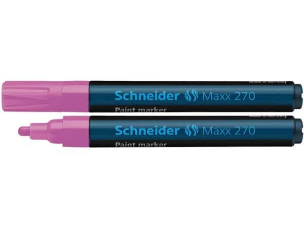 Marker cu vopsea Schneider Maxx 270 Roz – poza 1