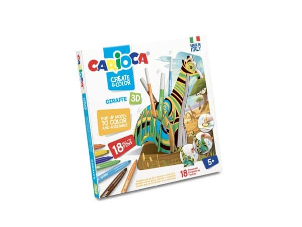 Set creativ Create & Color Carioca Girafa 3D – poza 1