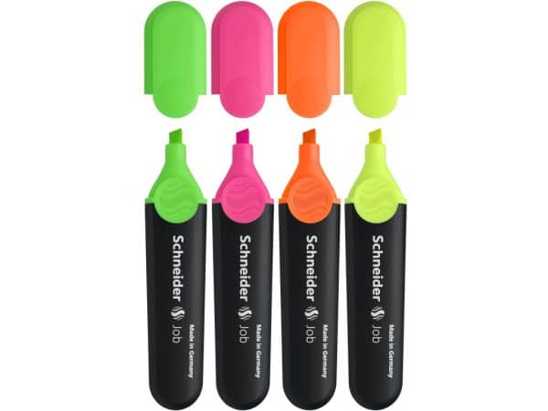 Set Textmarker Schneider Job 4 culori – poza 2