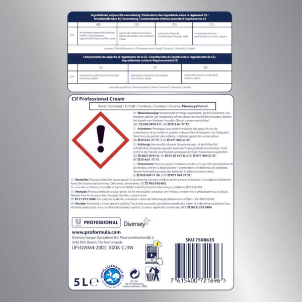 Cif Pro Formula Cremă De Curățat Non-Abrazivă 5L – poza 2