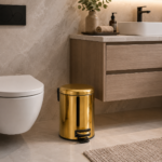 Coș de Gunoi Premium 5L Inox Gold cu Pedală-Elite – poza 5